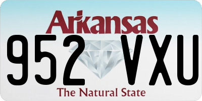 AR license plate 952VXU