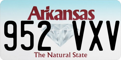 AR license plate 952VXV