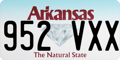 AR license plate 952VXX