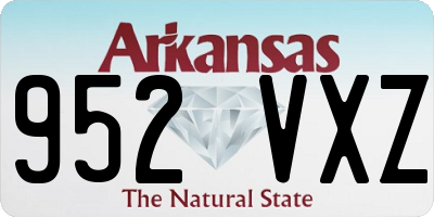 AR license plate 952VXZ