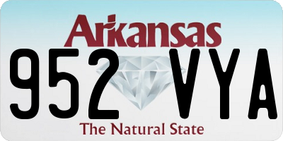 AR license plate 952VYA