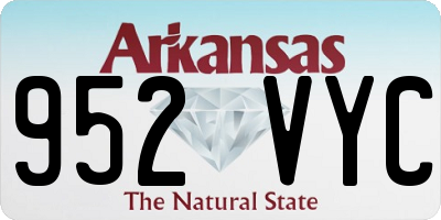 AR license plate 952VYC