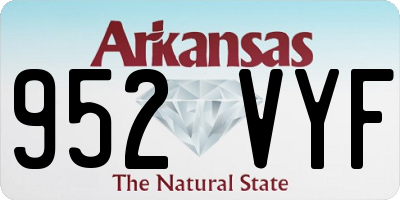 AR license plate 952VYF