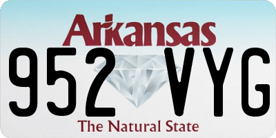 AR license plate 952VYG