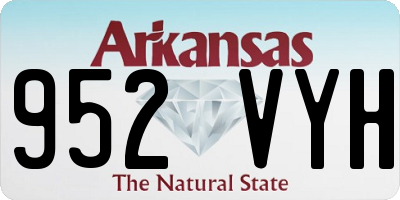 AR license plate 952VYH