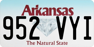 AR license plate 952VYI