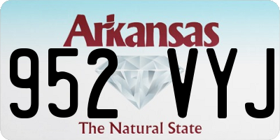 AR license plate 952VYJ