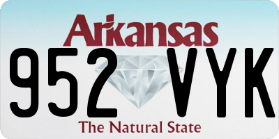 AR license plate 952VYK