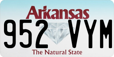 AR license plate 952VYM
