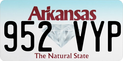 AR license plate 952VYP