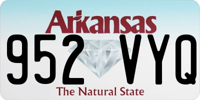 AR license plate 952VYQ