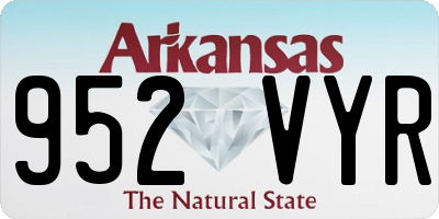 AR license plate 952VYR