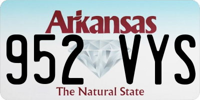 AR license plate 952VYS