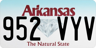 AR license plate 952VYV