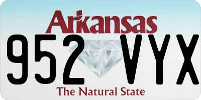 AR license plate 952VYX