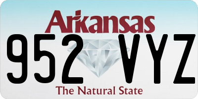AR license plate 952VYZ