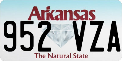 AR license plate 952VZA