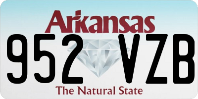 AR license plate 952VZB