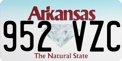 AR license plate 952VZC