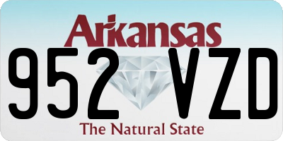 AR license plate 952VZD