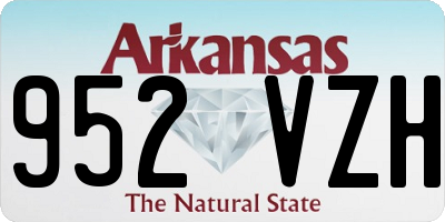 AR license plate 952VZH