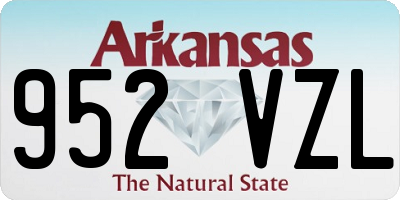 AR license plate 952VZL