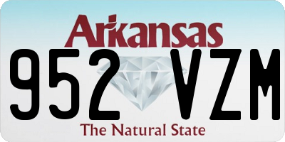 AR license plate 952VZM