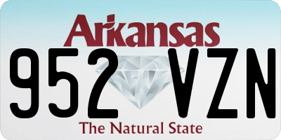 AR license plate 952VZN