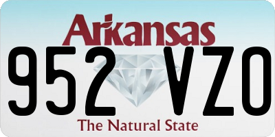 AR license plate 952VZO