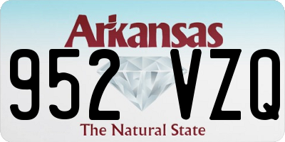 AR license plate 952VZQ