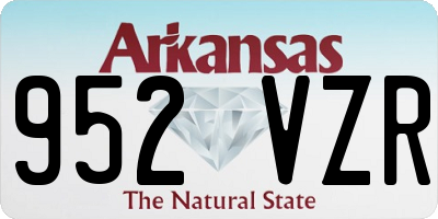 AR license plate 952VZR