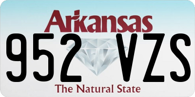AR license plate 952VZS