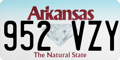 AR license plate 952VZY