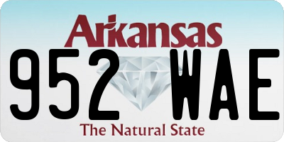 AR license plate 952WAE