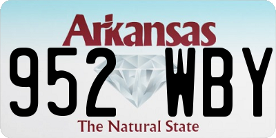 AR license plate 952WBY