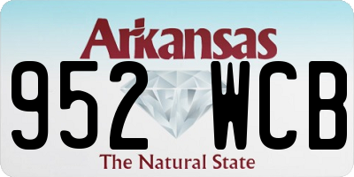 AR license plate 952WCB