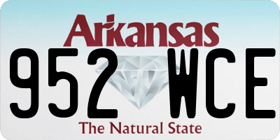 AR license plate 952WCE