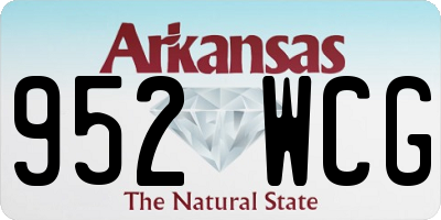 AR license plate 952WCG