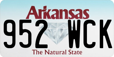 AR license plate 952WCK