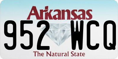 AR license plate 952WCQ
