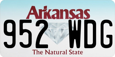 AR license plate 952WDG