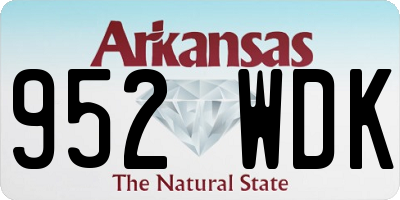 AR license plate 952WDK