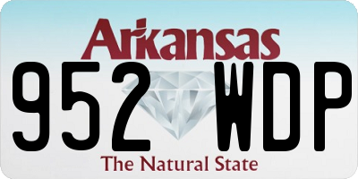 AR license plate 952WDP