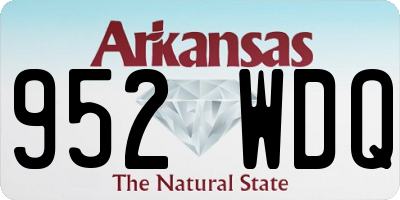 AR license plate 952WDQ