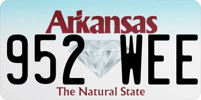 AR license plate 952WEE