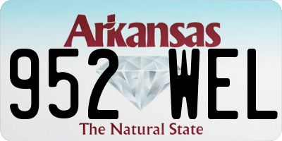 AR license plate 952WEL