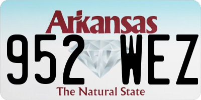 AR license plate 952WEZ