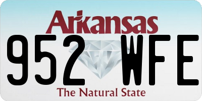 AR license plate 952WFE