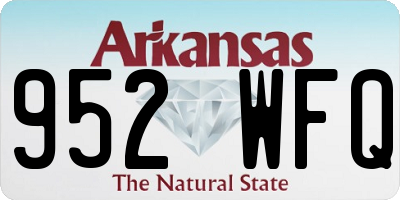 AR license plate 952WFQ