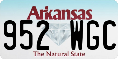 AR license plate 952WGC